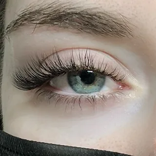 eyelash extensions hybrid full set